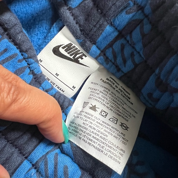 Nike Kids Blue Logo Joggers - Picture 5 of 6